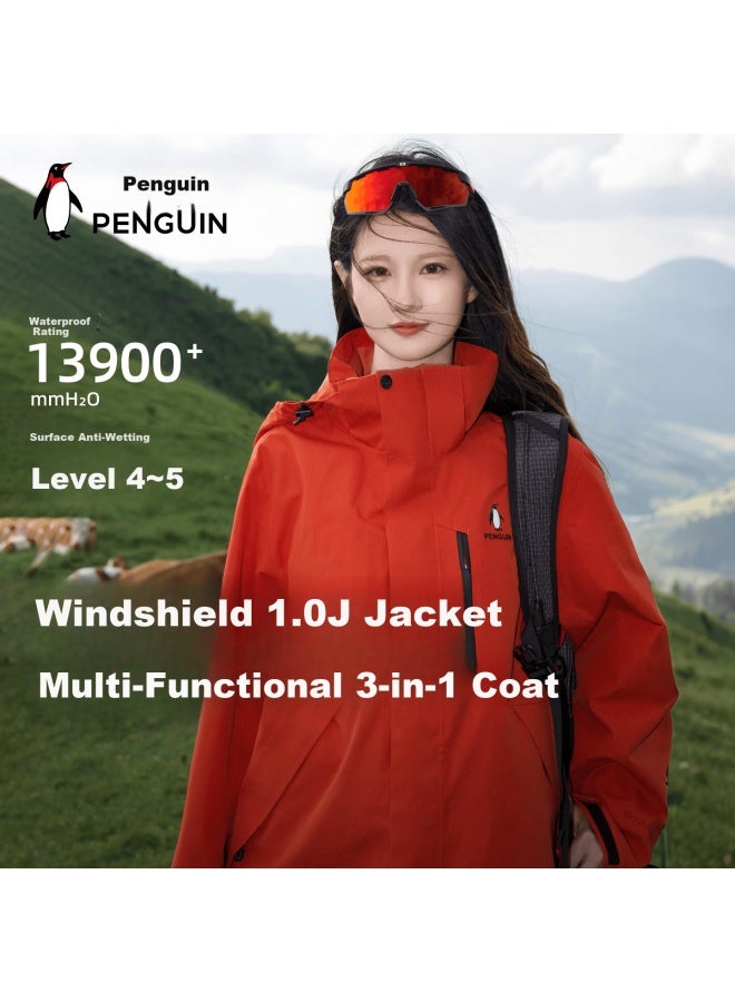 Penguin Windshield 1.0 [baby Edition] Camel Collaboration 3-in-1 Star Style Jacket M15catg094 - Image 1