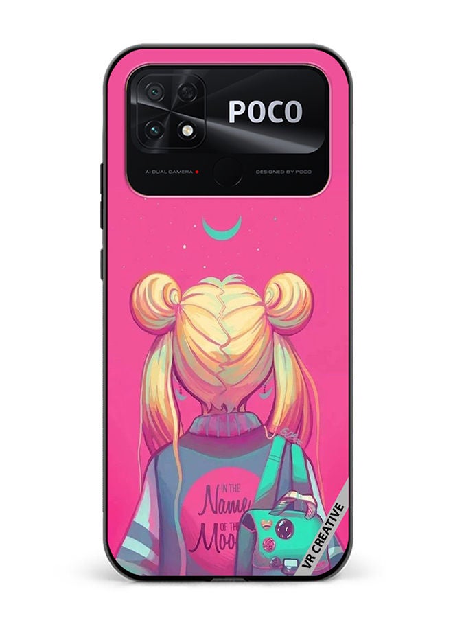 VR CREATIVE Protective Case Cover For Xiaomi Poco C40 In The Name Of The Moon Design Multicolour - Image 1