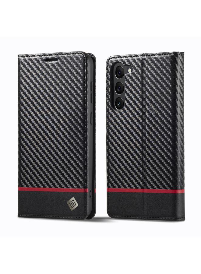 Case For Samsung Galaxy S25 5G Carbon Fiber Leather Phone Case