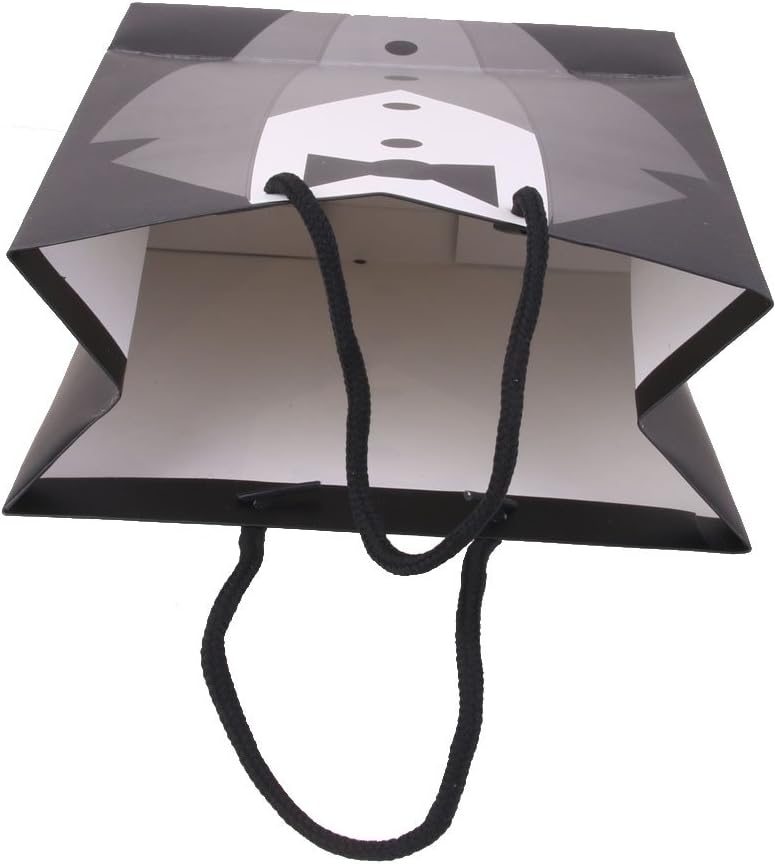 klarakoSet of 2pcs Tuxedo Dedign Paper Gift Carry Bags Bridegroom Party Gifts - Image 1