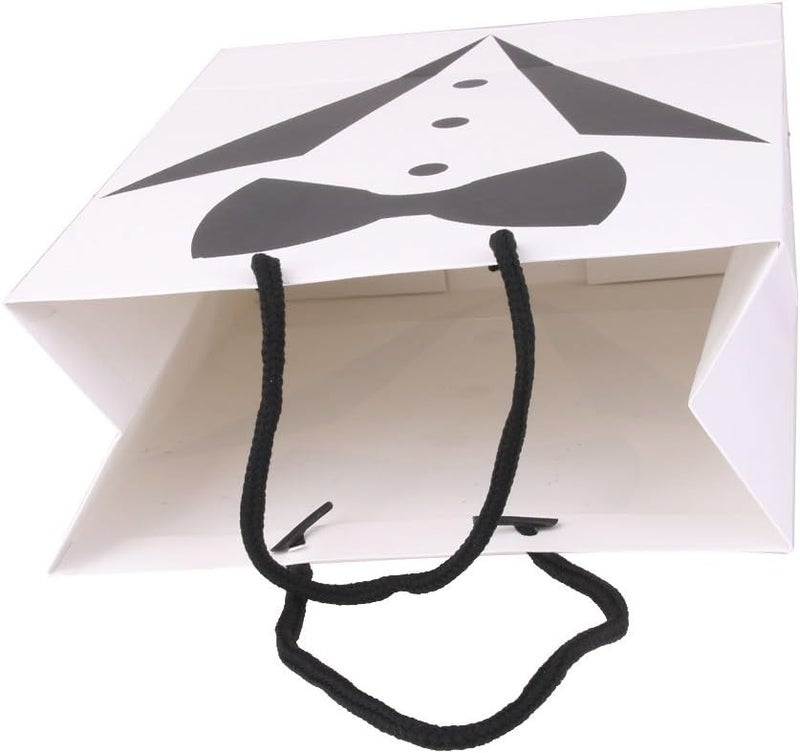 klarakoSet of 2pcs Tuxedo Dedign Paper Gift Carry Bags Bridegroom Party Gifts - Image 3