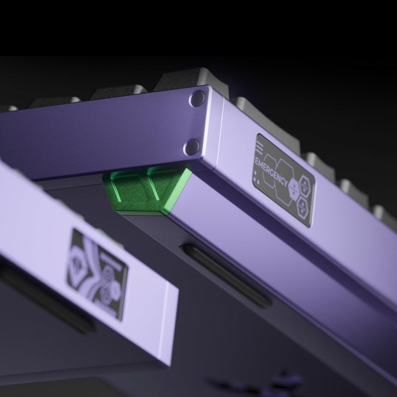 Piifox Defender 68 PC Gaming Keyboard Wired, 0.01mm Precision Magnetic Switch Hot Swappable, PBT Keycaps, RGB, 128K Polling Rate, IP57, Full Aluminum CNC Housing, Compatible with Mac(Purple) - Image 3