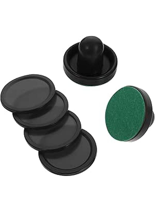 Replacement Air Hockey Pushers and Pucks with Thick Felt Strikers for Game Tables Lightweight Hockey Accessories