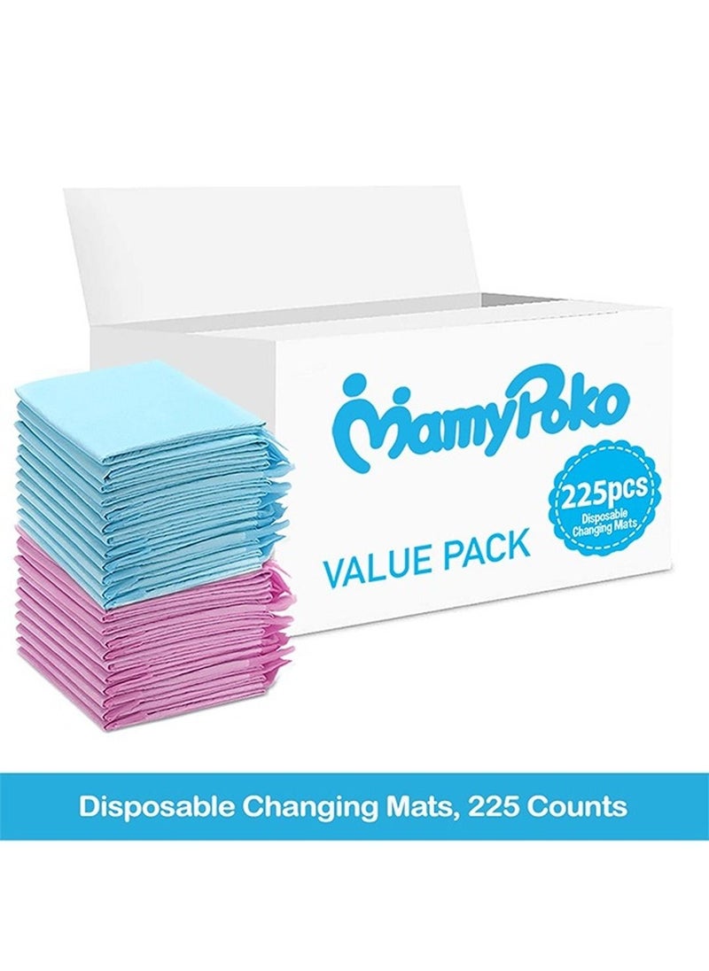 MamyPoko Disposable Changing Mats, 225 Counts, Soft Waterproof Mat, Portable Leak Proof Changing Mat, New Mom Leak-Proof Under pad, Mattress Table Protector Pad  - Image 2