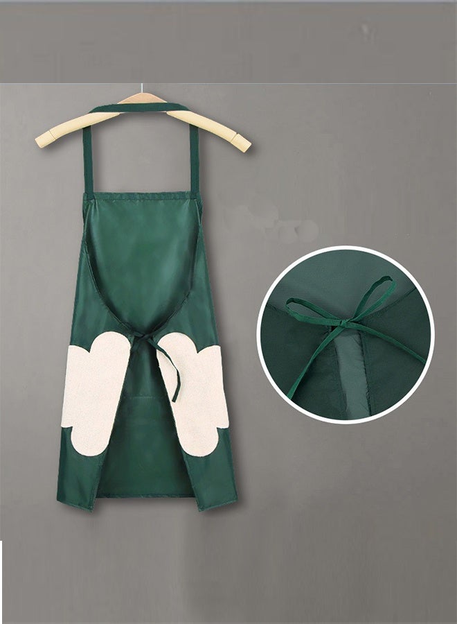 2-pack kitchen aprons with hand towel, waterproof and oil-proof chef aprons, cooking bibs, suitable for washing dishes, grilling, cooking, and baking. - Image 4