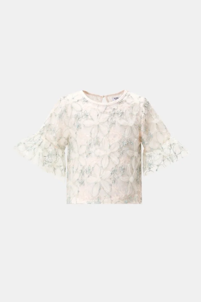 Tenda Floral blouse with sequin details