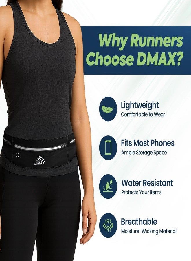 DIMAX Running – Waterproof Travel Bag for Passport & Documents, Nylon Runners Pack, Phone Holder Crossbody, Hydration Waist Belt, Fanny Pack for Men & Women, Gym Pouch, Marathon & Walking Belt - Image 5