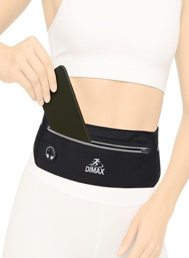 DIMAX Running – Waterproof Travel Bag for Passport & Documents, Nylon Runners Pack, Phone Holder Crossbody, Hydration Waist Belt, Fanny Pack for Men & Women, Gym Pouch, Marathon & Walking Belt - Image 4