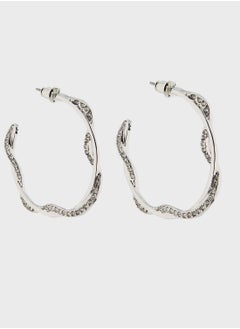 Ella Limited Edition Dimante Hoop Earrings  - Image 1
