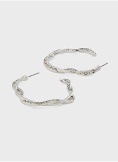 Ella Limited Edition Dimante Hoop Earrings  - Image 2