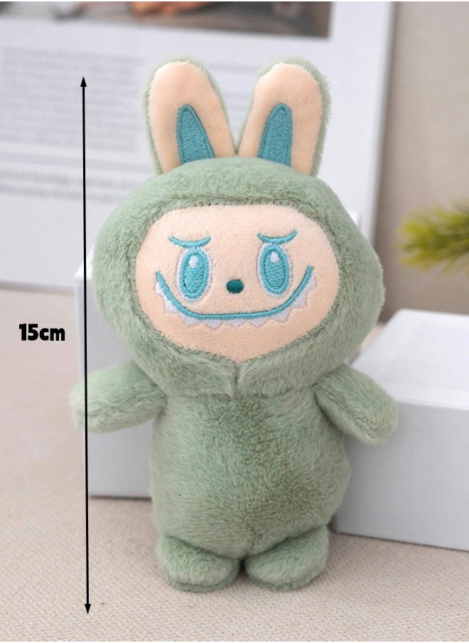 Generic 15cm Labubu Doll, Labubu Plush Doll, Stuffed Doll Cartoon Premium Soft Plush Figure Toy for Ages 3 & Up, Green  - Image 2
