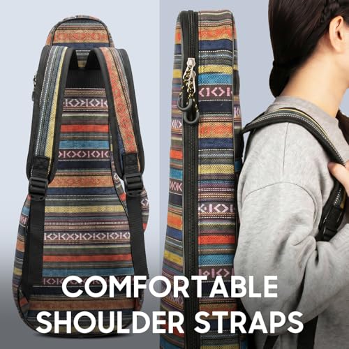 CAHAYA Ukulele Bag Ukulele Case 26 Inch Soft 0.4 Inch Thick Padded with Adjustable Strap (26 inch) - Image 5