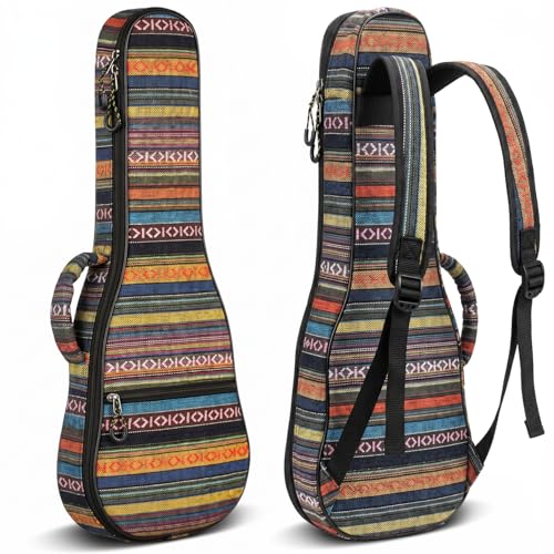 CAHAYA Ukulele Bag Ukulele Case 26 Inch Soft 0.4 Inch Thick Padded with Adjustable Strap (26 inch) - Image 1