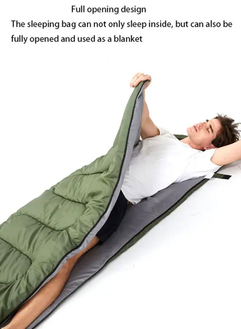 Adult Kids Camping Sleeping Bag, Lightweight Portable Sleeping Bags Backpacking Indoor and Outdoor for Hiking Traveling with Storage Bag 10-25℃ Red Color - Image 2