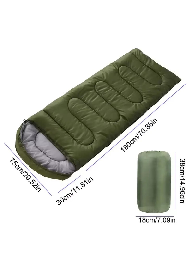 Adult Kids Camping Sleeping Bag, Lightweight Portable Sleeping Bags Backpacking Indoor and Outdoor for Hiking Traveling with Storage Bag 10-25℃ Red Color - Image 5