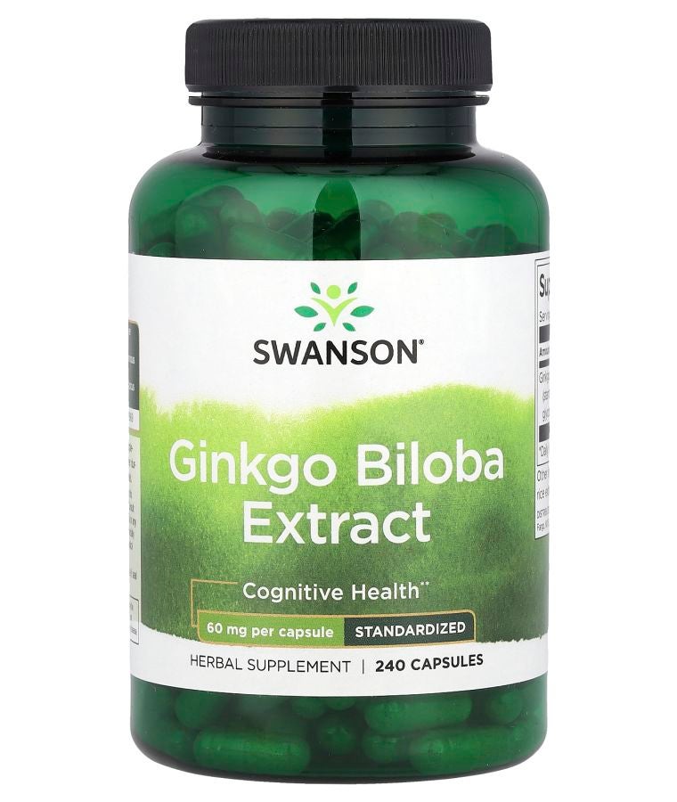 Ginkgo Biloba Extract 60 mg 240 Capsules