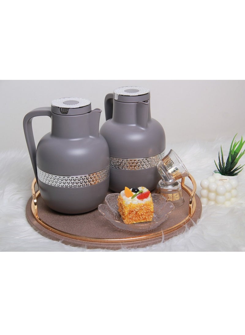 Thermos set for refrigerators of tea and coffee, an elegant touch to your decor. - Image 1