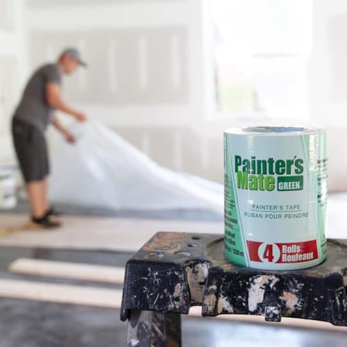 Painter's Mate Duck Painter's Mate 684275 Green 8-Day Painting Tape, 1.41-Inch by 60-Yard, 4-Pack of Rolls - Image 4
