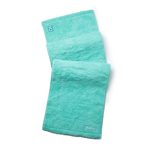FACESOFT Eco Friendly Gym Towel for Working Out - Soft and Absorbent Cotton Exercise - No Synthetic Microfibers or Plastics - Sweat Towel for Gym, Fitness, Sports, Yoga - Aqua - 1 Pc - Image 1