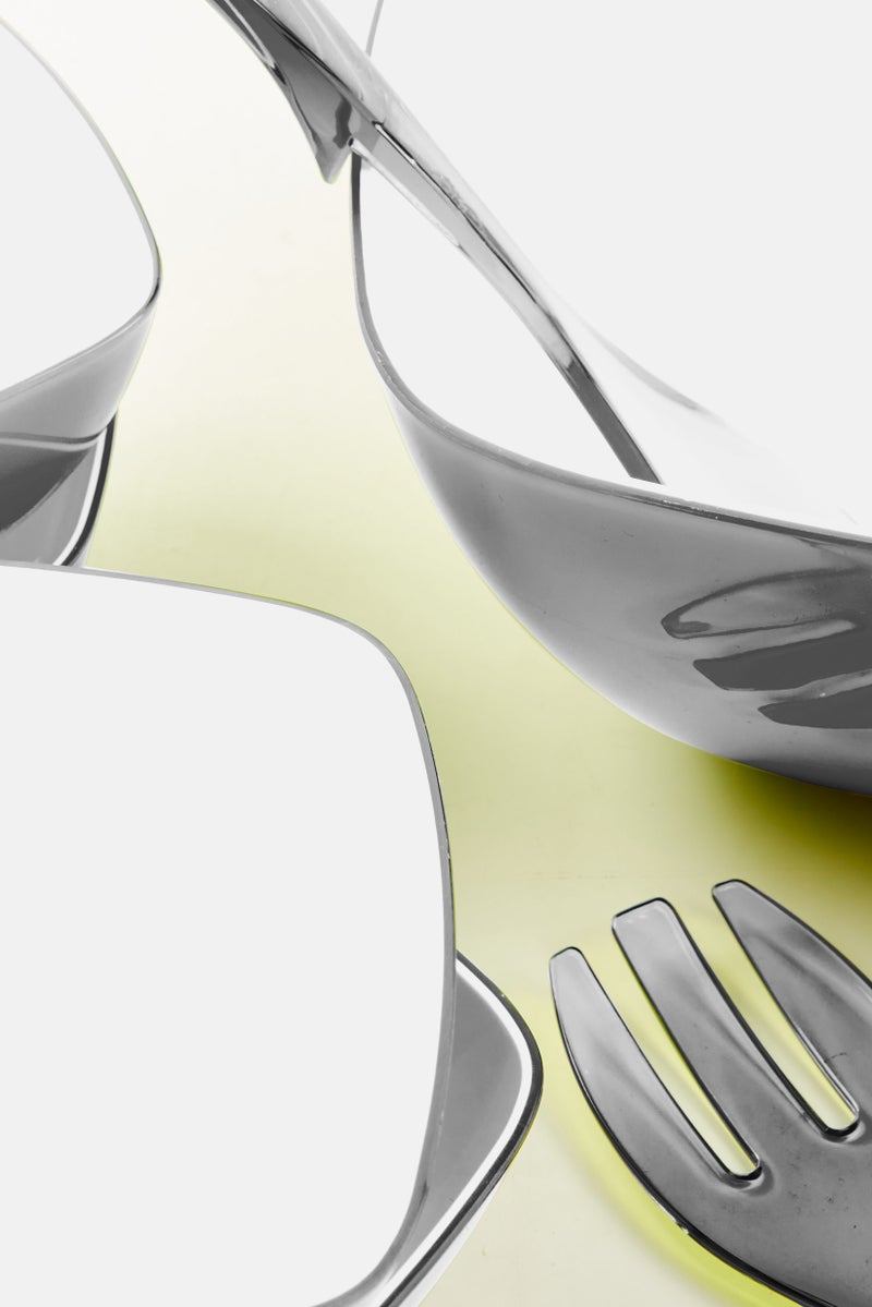 emsa طقم سلطانيات سالاد فيينا 5 قطع مع مجموعة أدوات المائدة، أخضر - Image 3