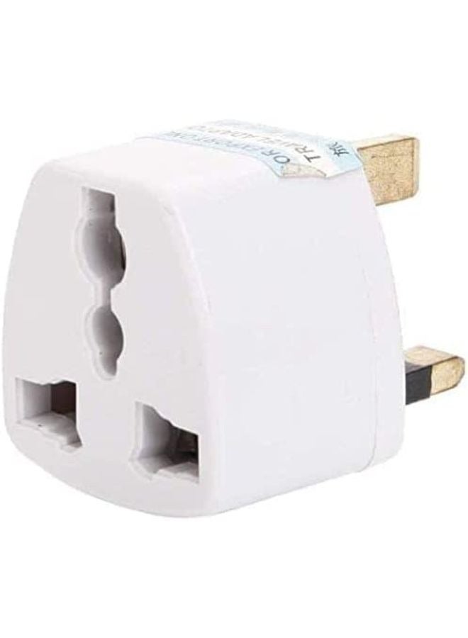 4 قطع العالمي العالمي الاتحاد الافريقي الولايات المتحدة الاتحاد الأوروبي المقبس إلى المملكة المتحدة محول التيار المتردد محول السفر منفذ - Image 2