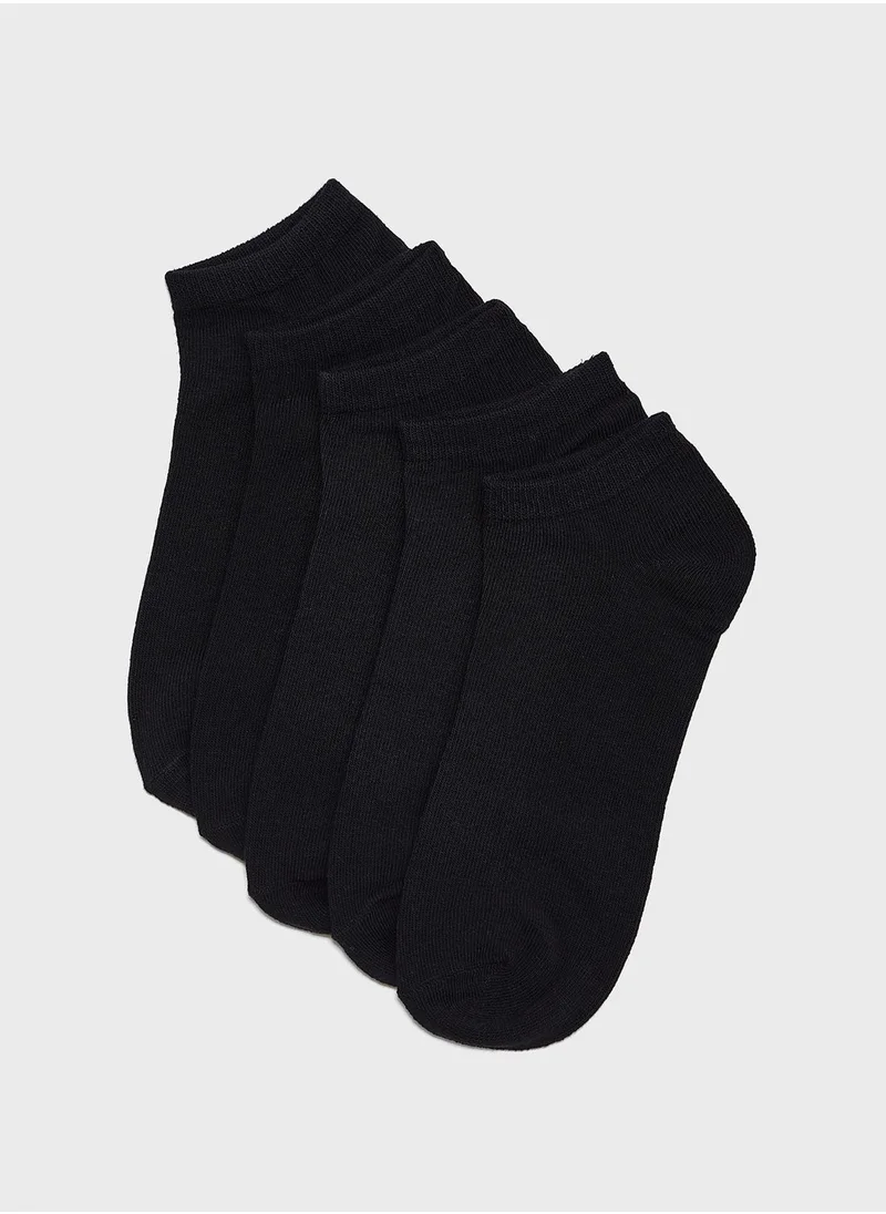 BRAVE SOUL Pack of 5 Plain Socks