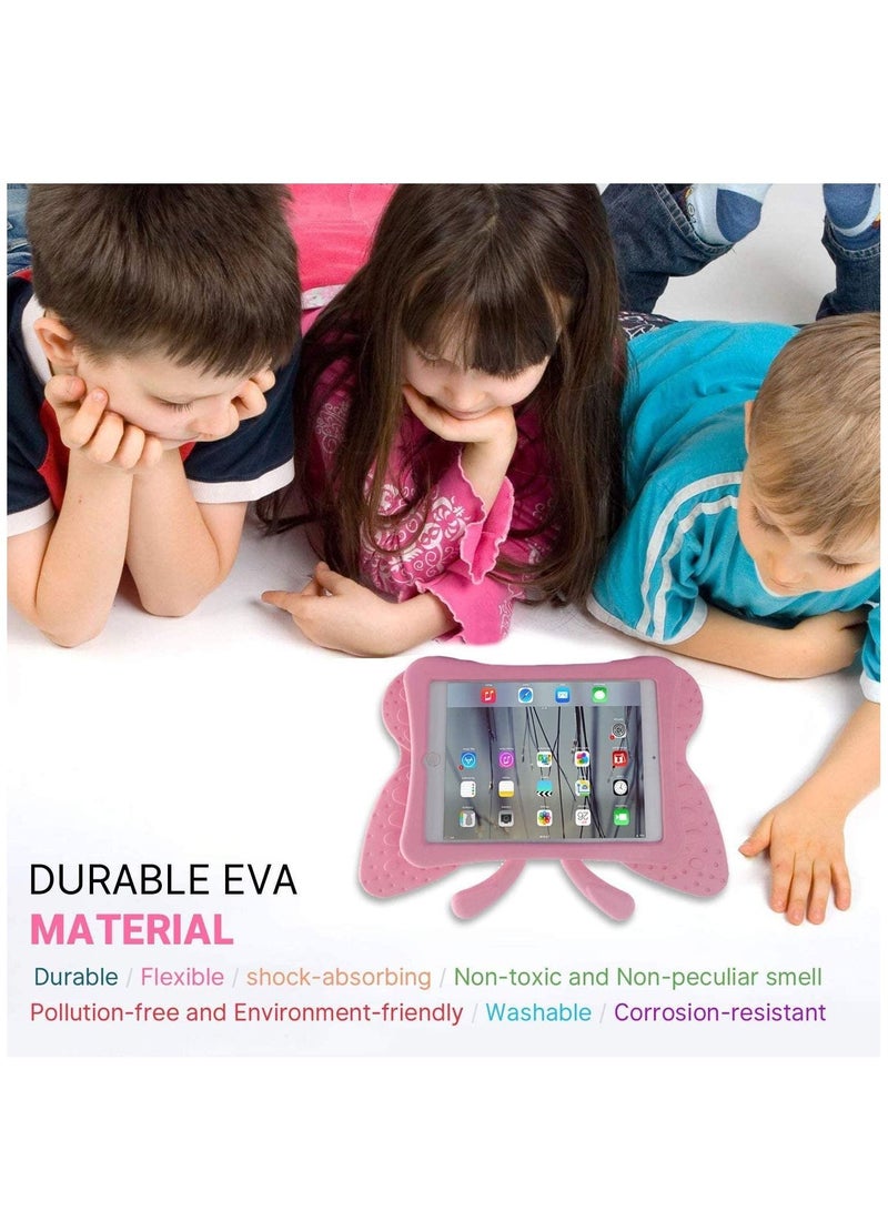 iPad 10.2 Inch Case for Kids(2021/2020/2019 Model,9/8/7 Generation), Shockproof Kickstand Butterfly Cover Non-Toxic EVA Foam Wings Kid-Proof Rugged Bumper Boy Girl Gift for iPad 10.2 - Image 3