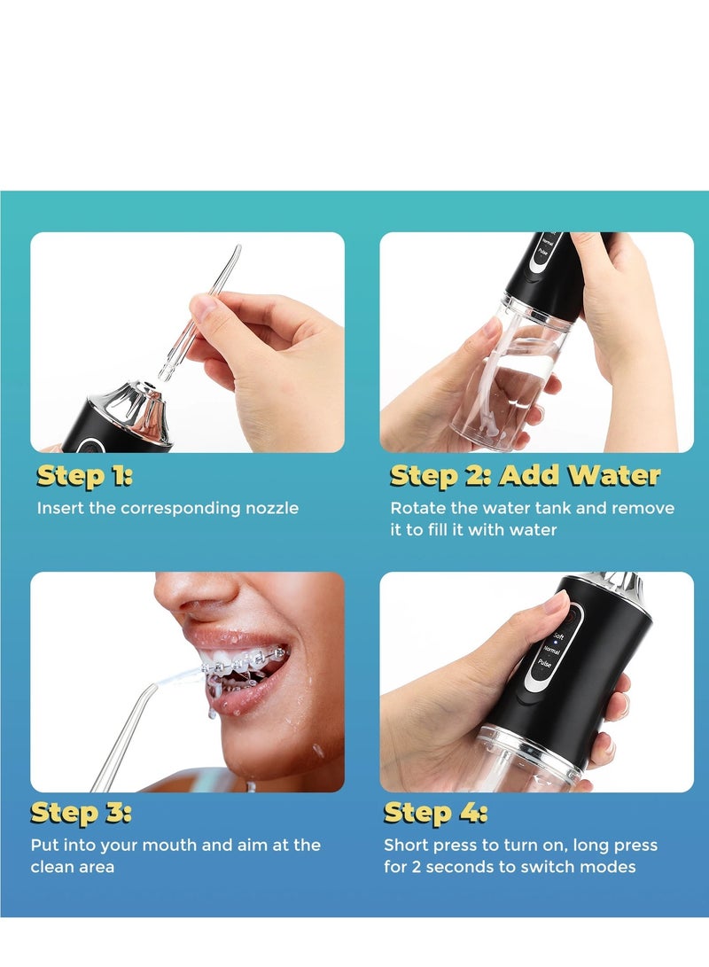 Toothpaste Dispensers  USB Rechargeable Water Jet Teeth Cleaner with Water Flosser  - Image 3