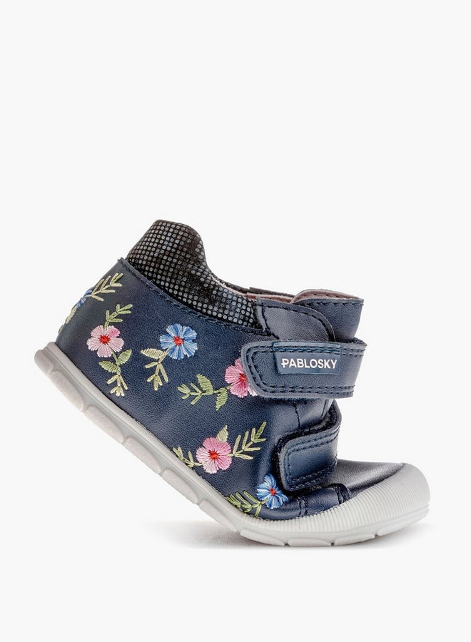 Pablosky Girls' High Top Sneakers with Hook and Loop Closure - 059725 - Image 5