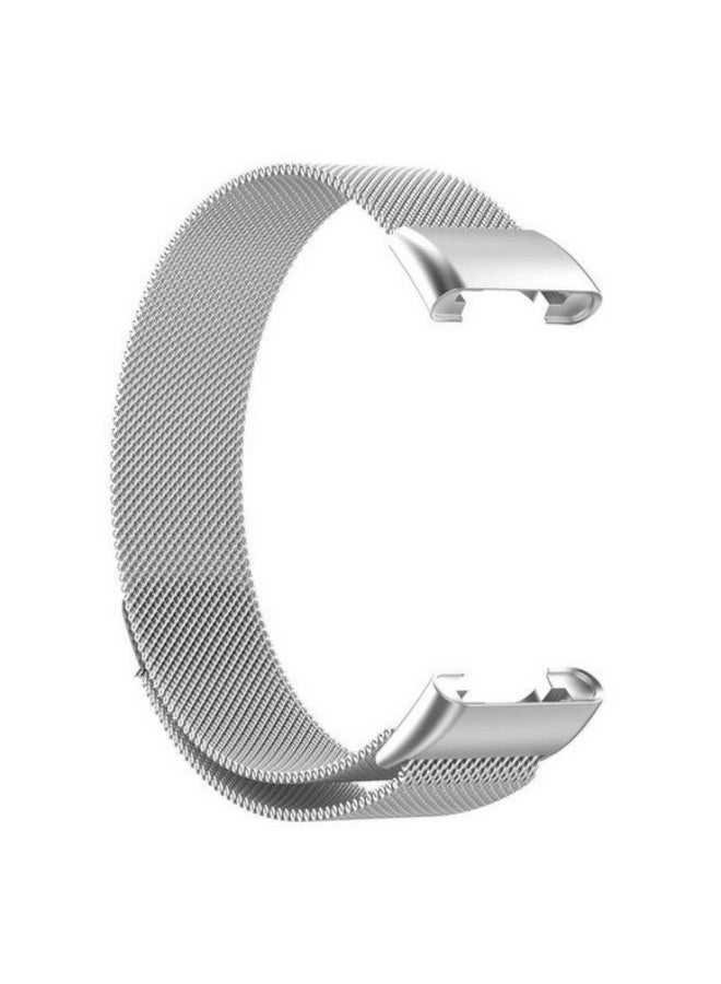 سوار معدني واحد لسوار معصم Xiaomi Mi Band 7 Pro، سوار ميلانو لسوار بديل لـ Mi Band 7 Pro، سوار ساعة من الفولاذ المقاوم للصدأ، فضي. - Image 3