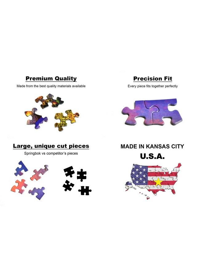 Springbok S 1000 Piece Jigsaw Puzzle Paris Afternoon Made In Usa - Image 4