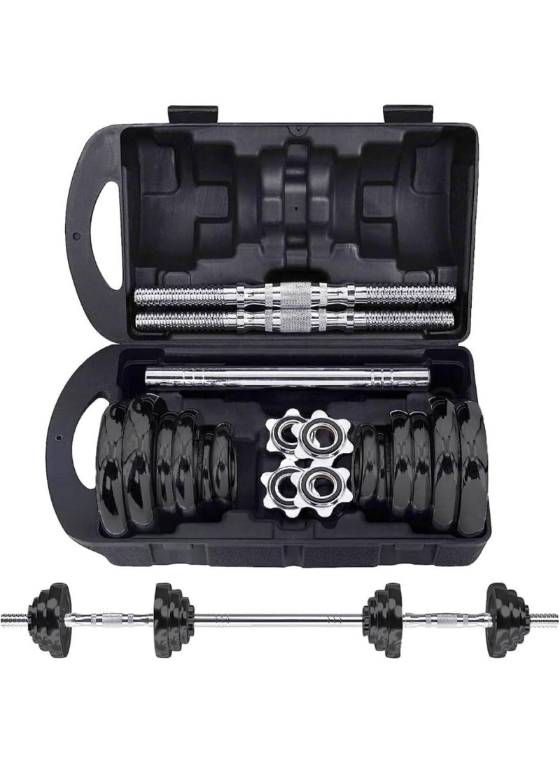 bunca 20kg Adjustable Iron Dumbbell – Complete Weight Set for Home and Gym Workouts - Image 1