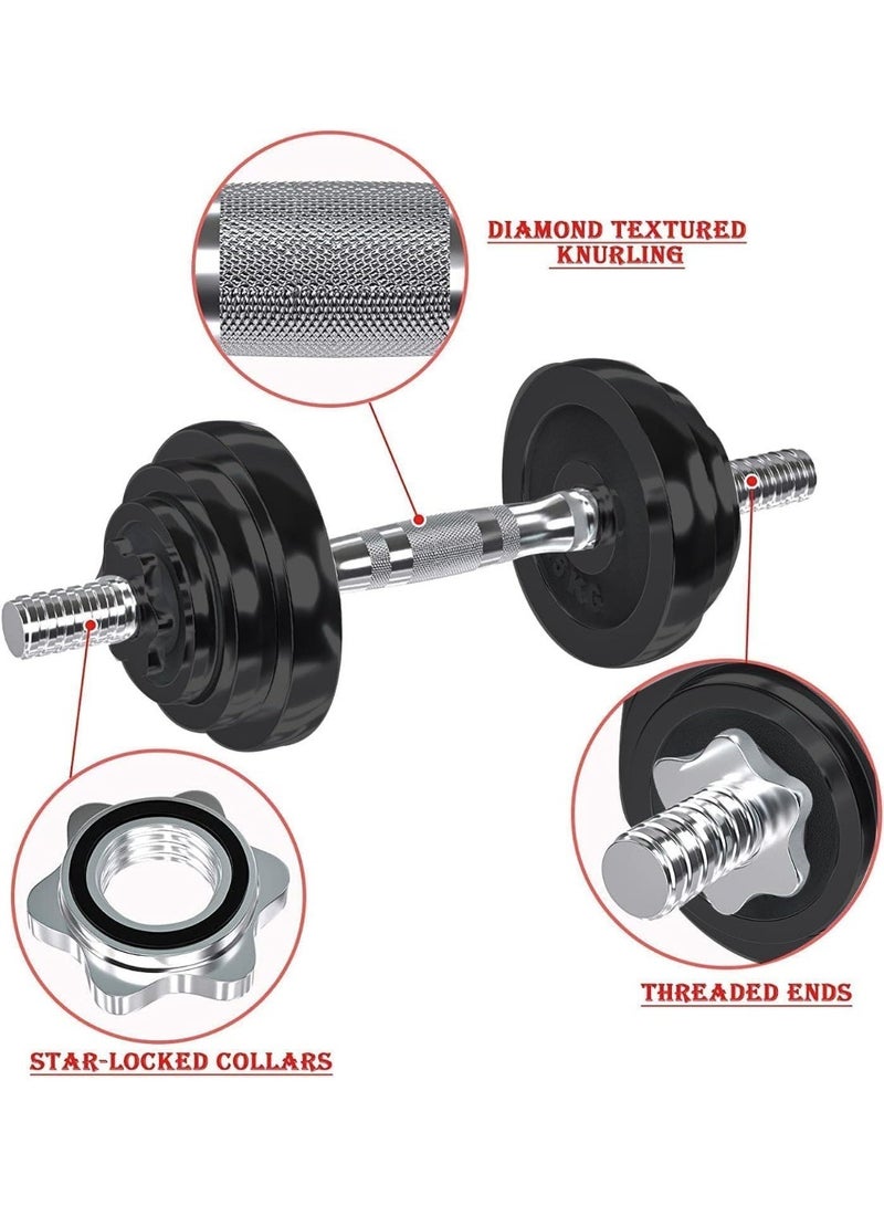 bunca 20kg Adjustable Iron Dumbbell – Complete Weight Set for Home and Gym Workouts - Image 2