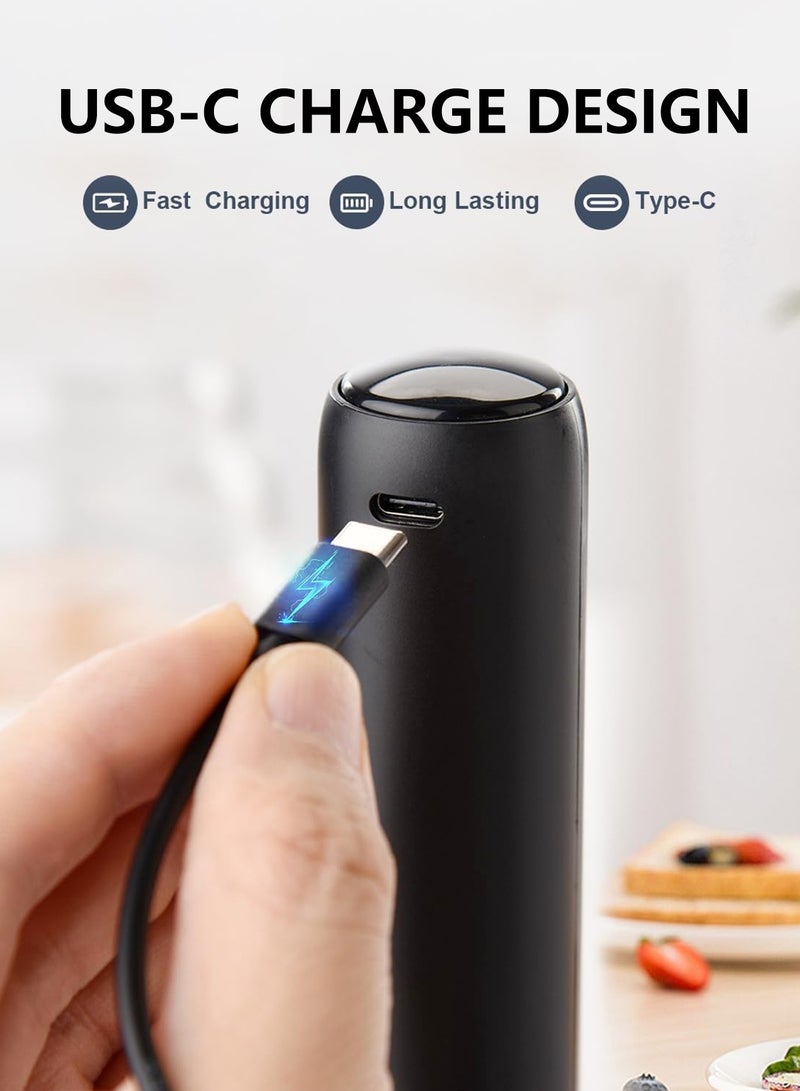 Kidoh Rechargeable Milk Frother Handheld with Cover, Portable Electric Foam Maker Wand, Detachable Stainless Steel Drink Mixer & Coffee Mixer, Multi-Use Foamer for Coffee, Lattes, Cappuccino, Matcha, Hot Chocolate, Compatible with Coffee Grinder & Coffee Maker - Image 4