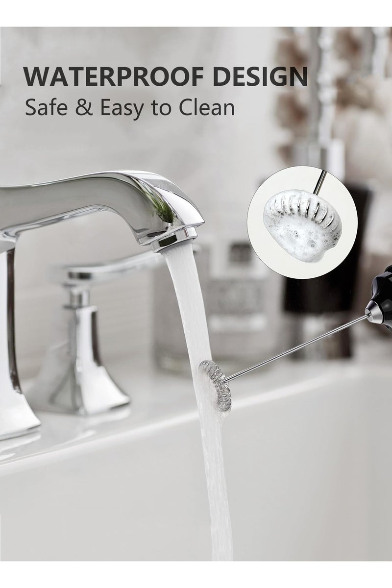 Kidoh Rechargeable Milk Frother Handheld with Cover, Portable Electric Foam Maker Wand, Detachable Stainless Steel Drink Mixer & Coffee Mixer, Multi-Use Foamer for Coffee, Lattes, Cappuccino, Matcha, Hot Chocolate, Compatible with Coffee Grinder & Coffee Maker - Image 5