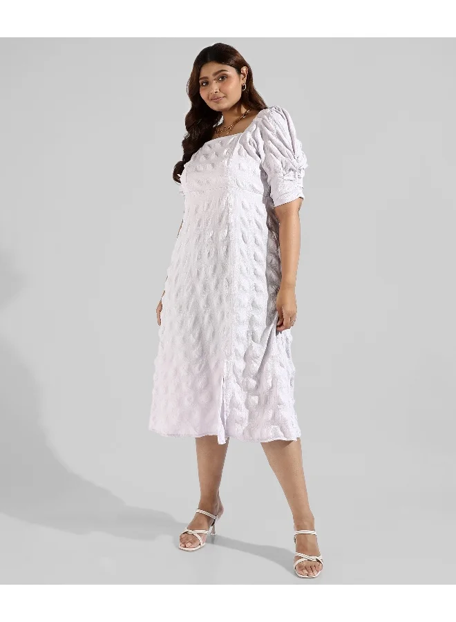 Instafab Plus Instafab Plus Women Solid Side Cut Design Stylish Casual Dresses