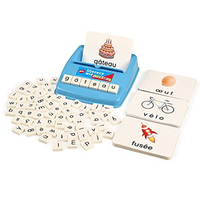 BOHS French Literacy Wiz Fun Game Lower Case Sight Words 60 Flash Cards Preschool Language Learning Educational Toys - Image 1