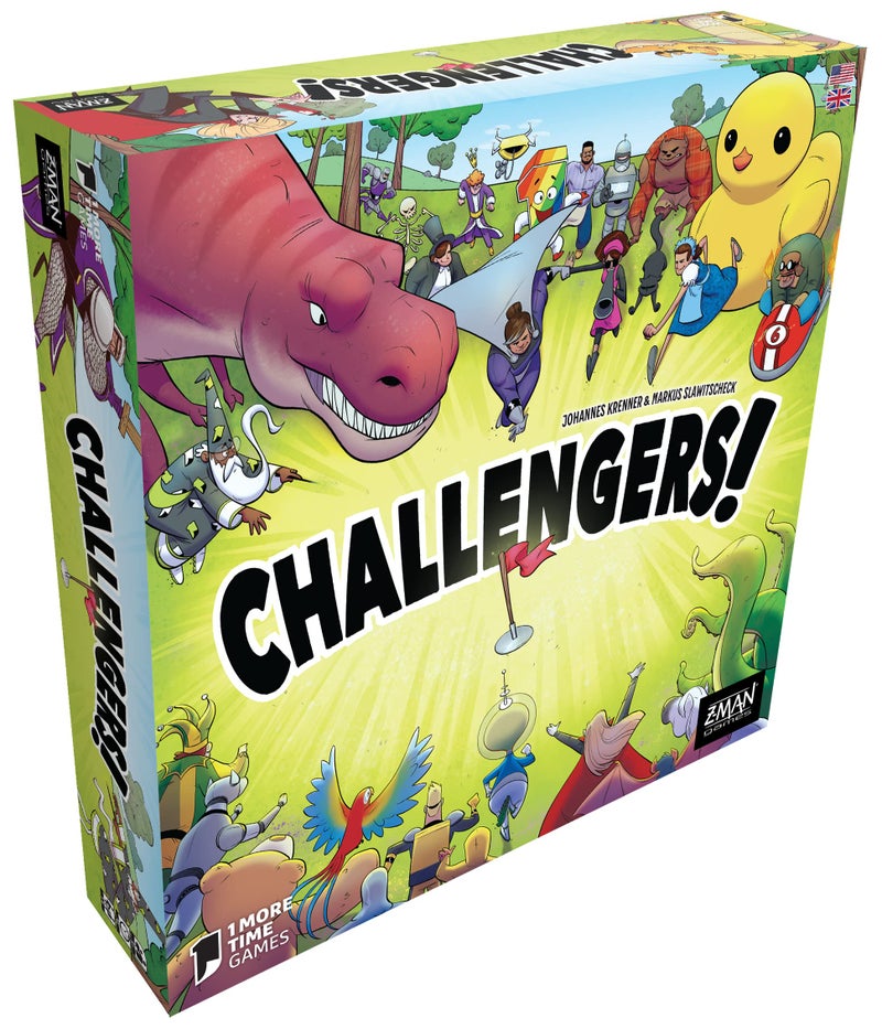 Z-Man Games Asmodee Challengers Card Game - Assemble Your Dream Team and Capture The Flag! Deck Management Strategy Game, Fun Family Game for Kids and Adults, Ages 10+, 1-8 Players, 45 Min Playtime - Image 1