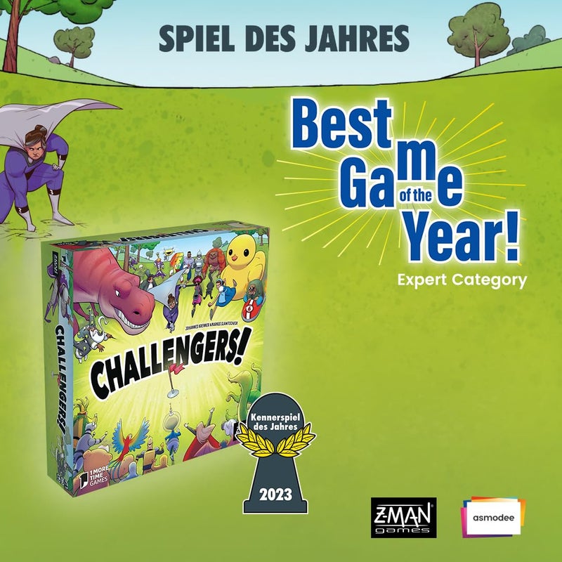 Z-Man Games Asmodee Challengers Card Game - Assemble Your Dream Team and Capture The Flag! Deck Management Strategy Game, Fun Family Game for Kids and Adults, Ages 10+, 1-8 Players, 45 Min Playtime - Image 5