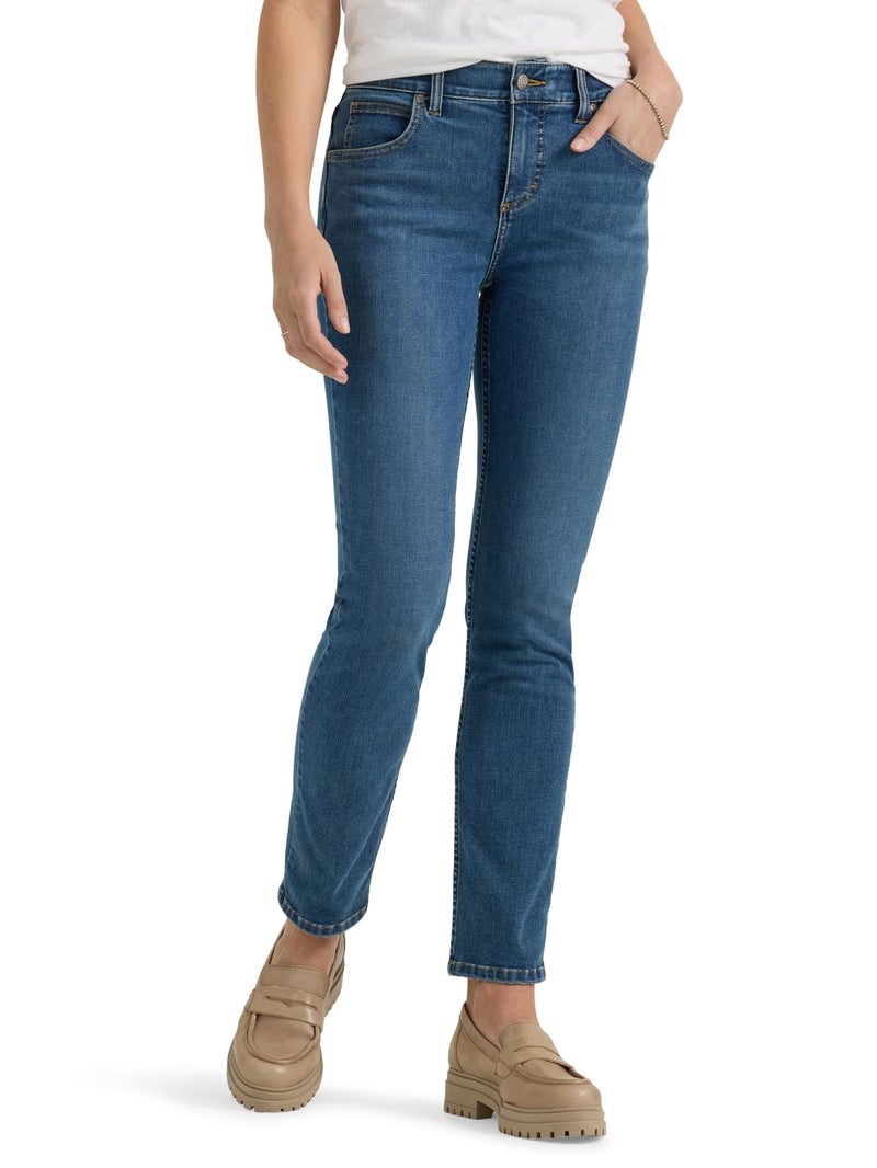 Lee Women's Ultra Lux Comfort with Flex Motion Slim Straight Jean with Ever Fit Power Struggle 4 - Image 1