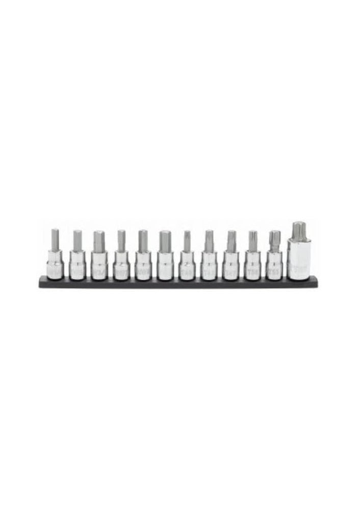 Apex Tool Group 113504 Multi-Drive Hex & Torx Bit Socket Set - 12 Piece