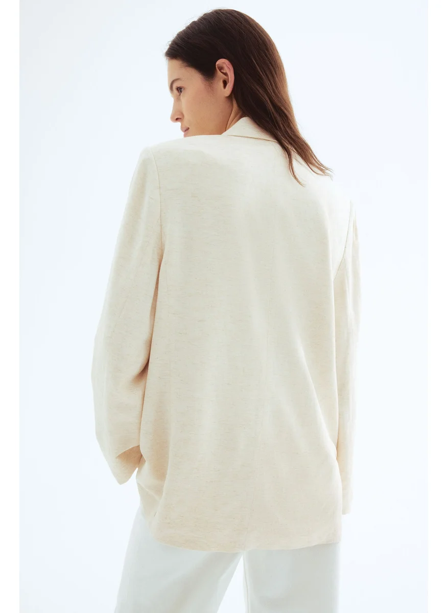 H&M Linen-Blend Blazer