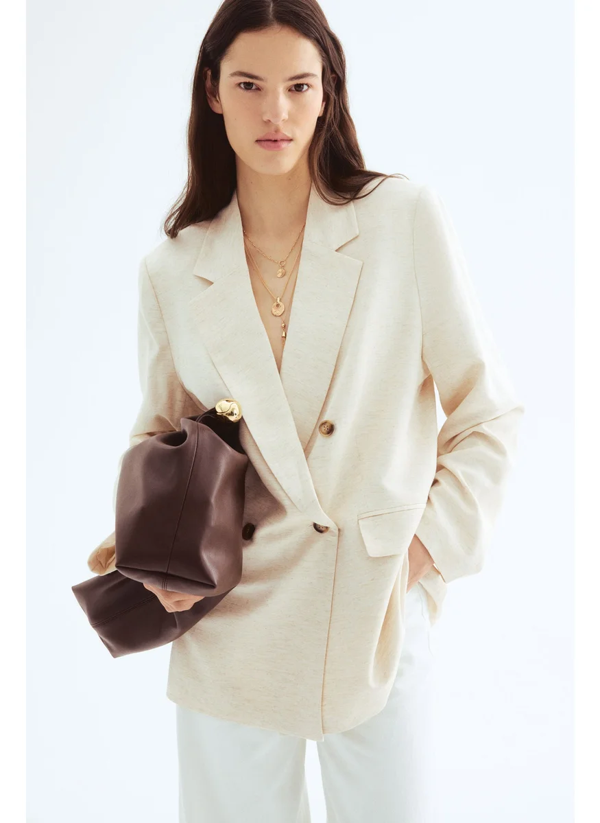 H&M Linen-Blend Blazer