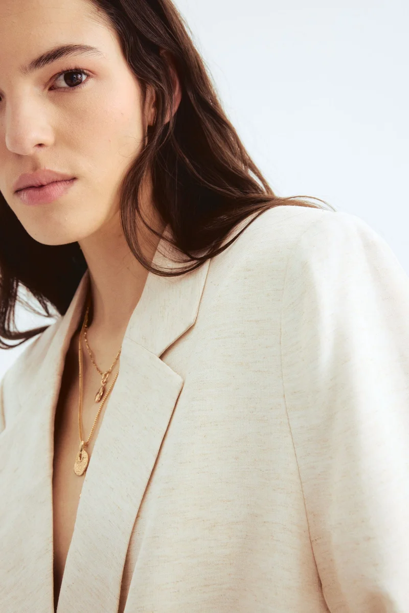 H&M Linen-Blend Blazer