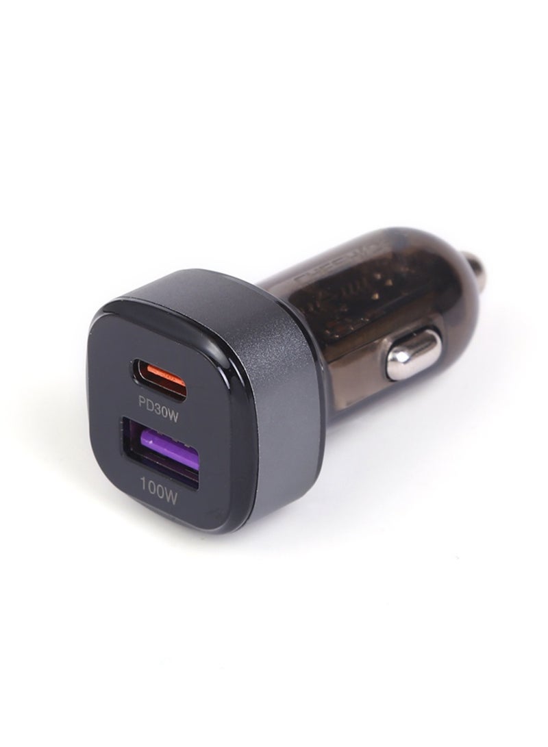 Car Charger 100W 9A 2-Ports Compact Fast Charger  - Image 1