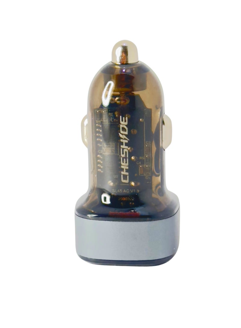 Car Charger 100W 9A 2-Ports Compact Fast Charger  - Image 2