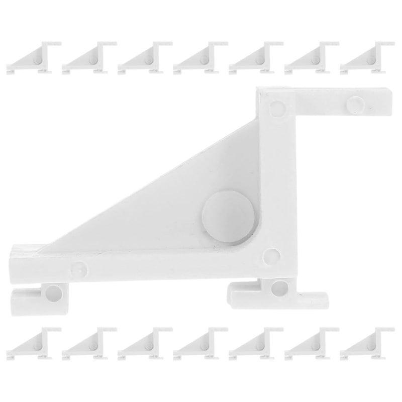 15pcs Plastic Refrigerator Shelf Clips Freezer Support Hooks Cooler Storage Organizer White - Image 2