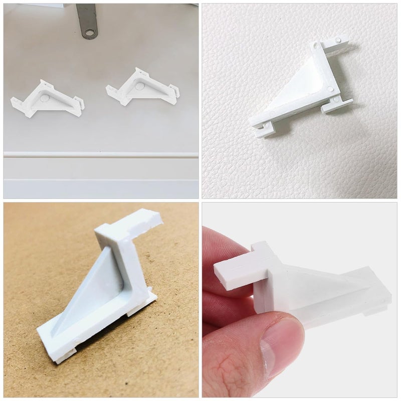 15pcs Plastic Refrigerator Shelf Clips Freezer Support Hooks Cooler Storage Organizer White - Image 4