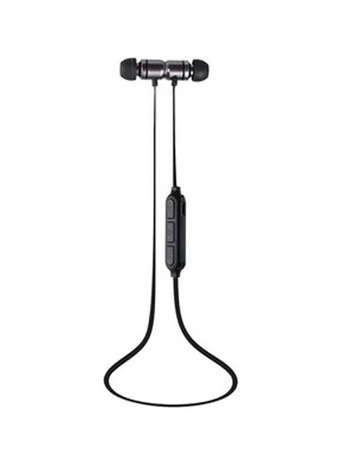 Magnetic Bluetooth In-Ear Earphones With Microphone Black