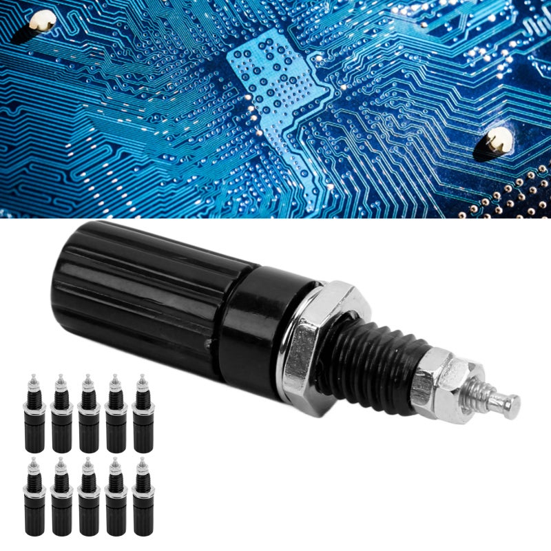 Banana Jack 4mm Diameter M3 Thread High Current Carrying Capacity Electrical Connector - Superior Insulation Resistance Durable Copper & ABS Material for Electronic Equipment - Image 4